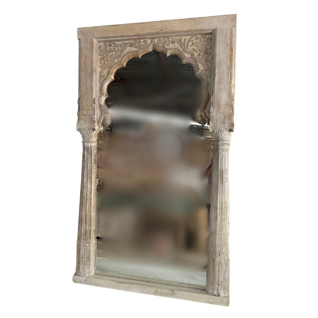 Antique Bleach Arch Mirror - BHM Home