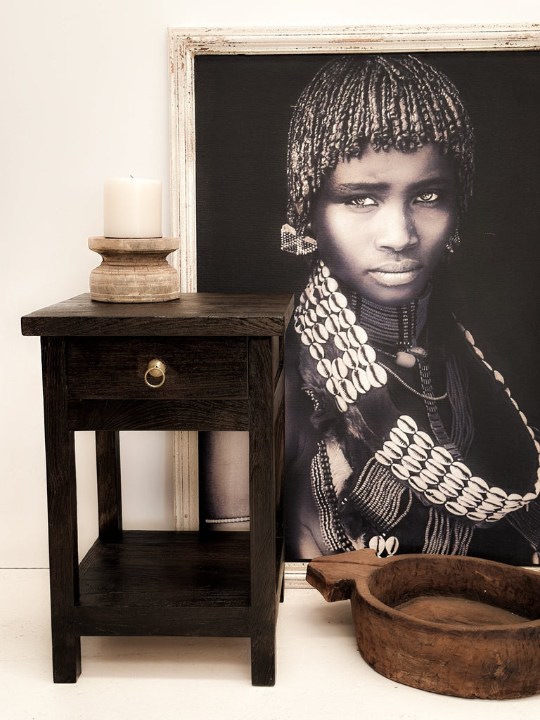 Ashen Bedside Sidetable - BHM Home