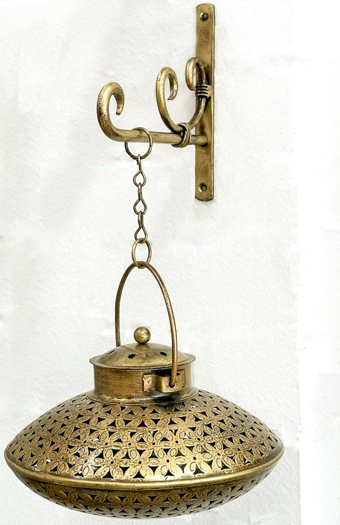 Brass Wall Mounted Lantern - BHM Home