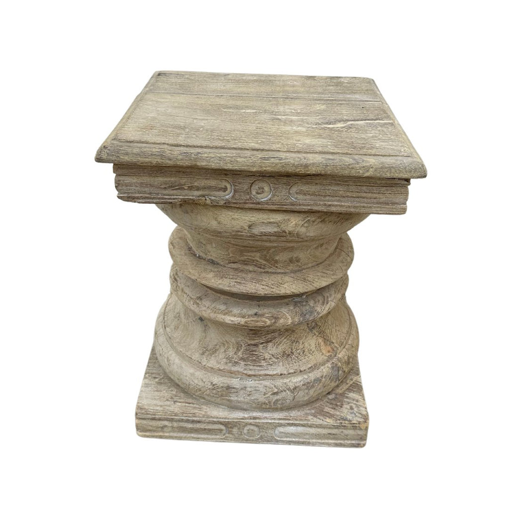 Carved Side Table Style 2 - BHM HomeBench and Stools