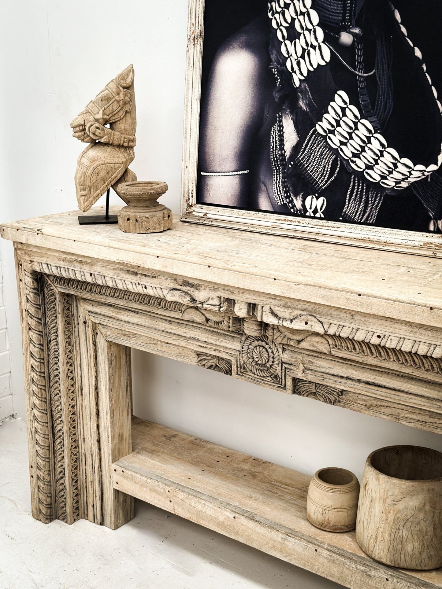 Century Old Wooden Horse | Bleach - BHM HomeCandle