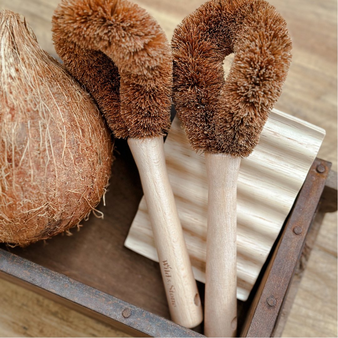 Coconut Fibre Pot Brush - BHM Home