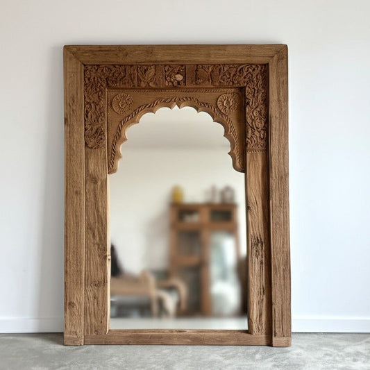 Hand carved Mirror Natural - BHM HomeMirrors and Doors