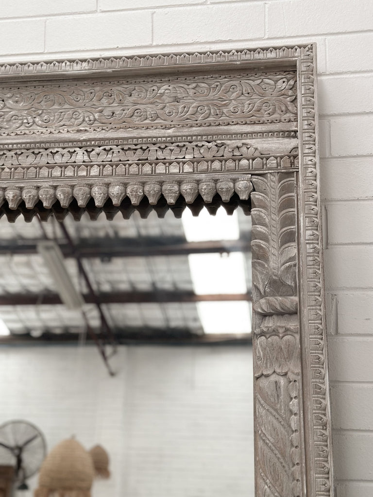 Handcarved Oversized Mirror - BHM Home