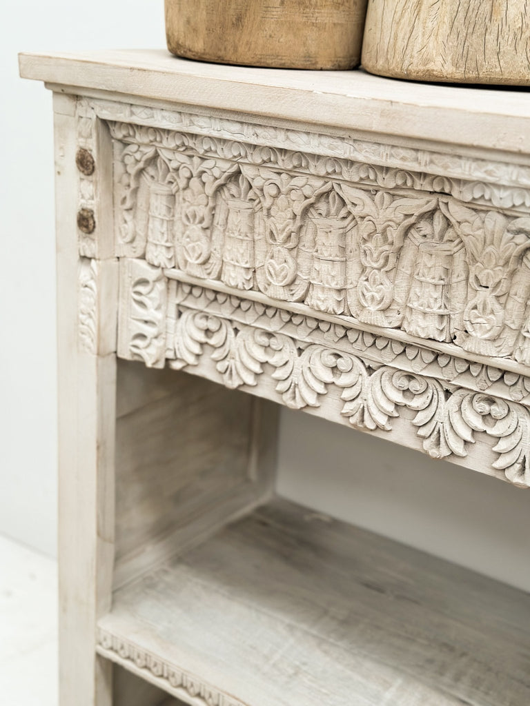 Handcarved Panel Console - BHM Home