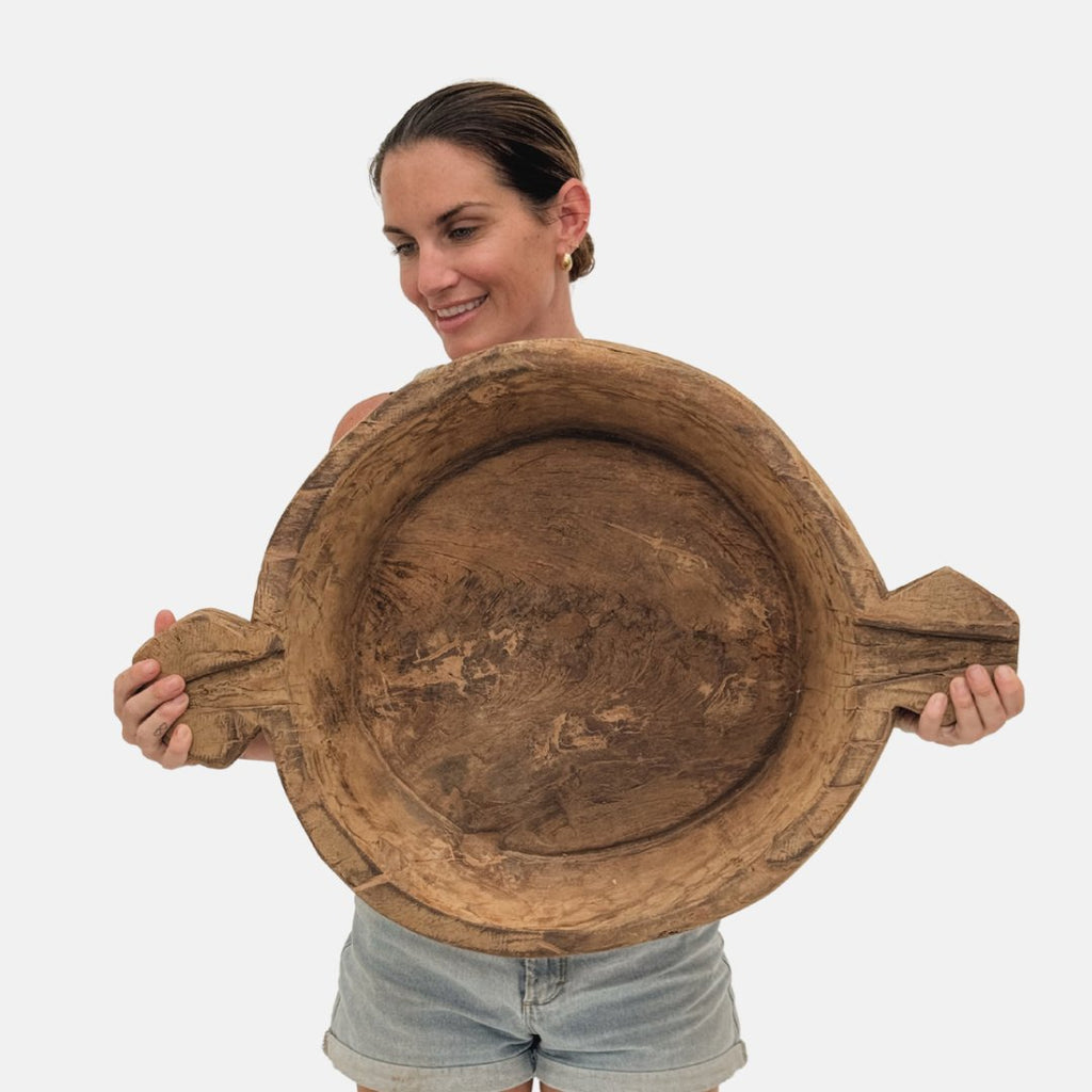 Oversized Antique Bowl - BHM HomeBowls and Trays