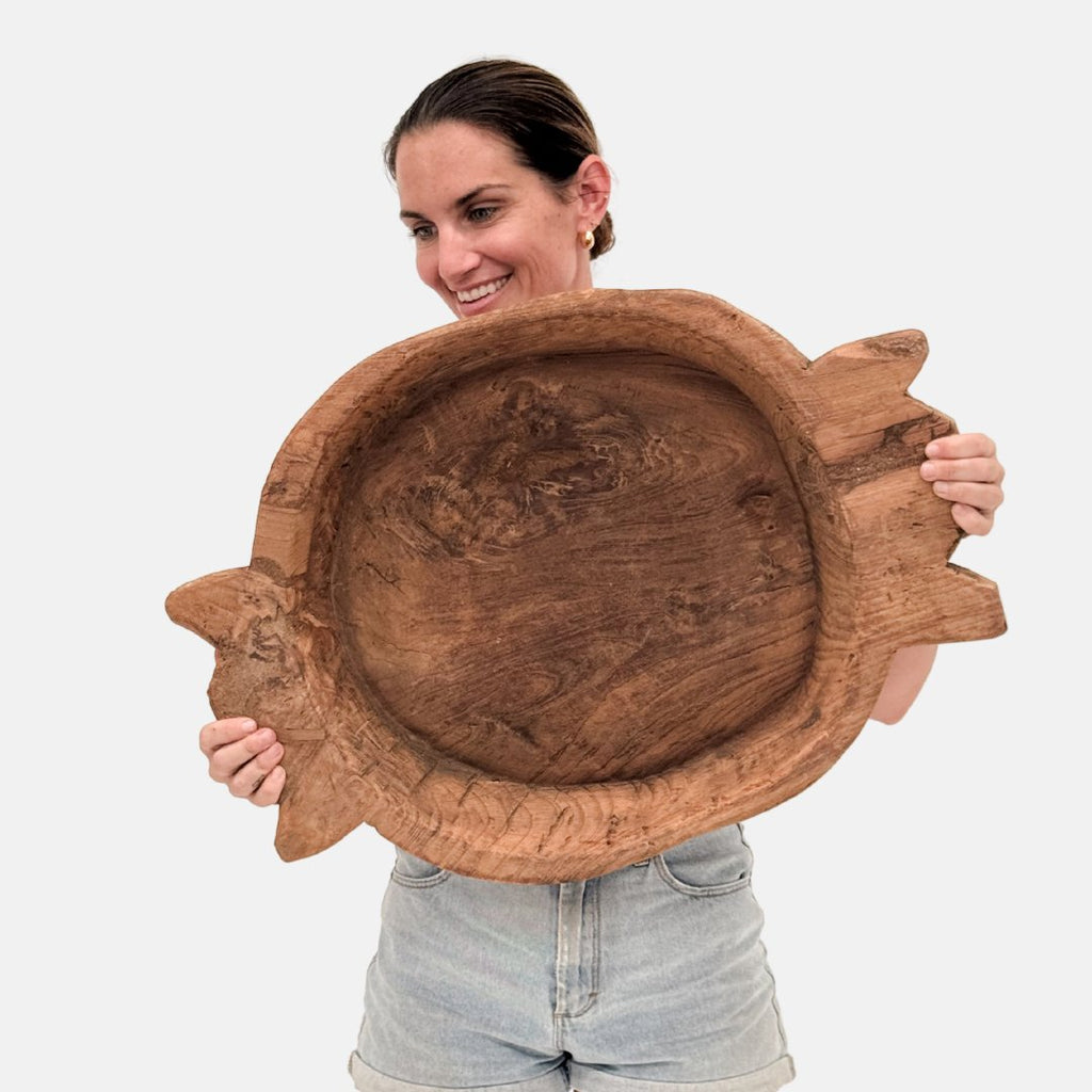 Oversized Antique Bowl With Handles - BHM HomeBowls and Trays