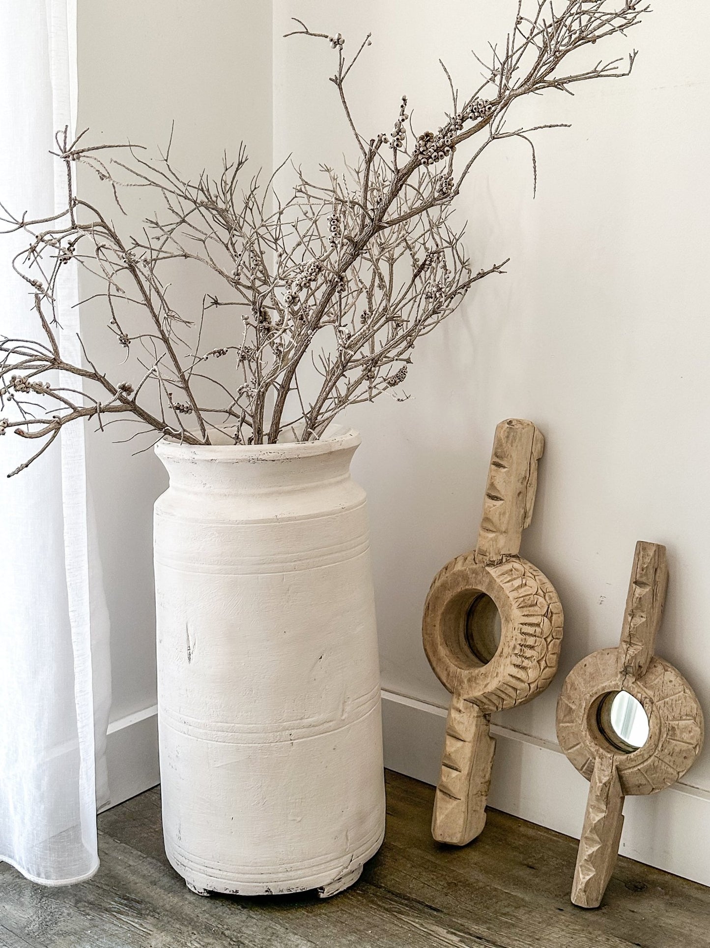 Oversized White Pot - BHM Home