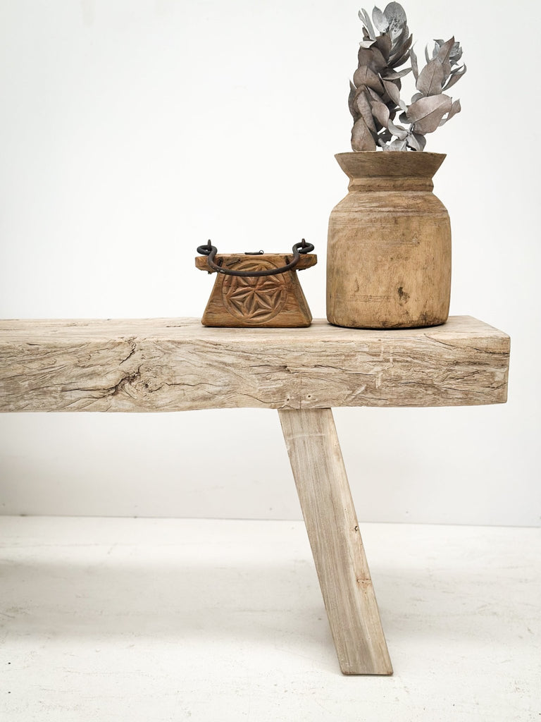 Rustic Bleach Bench - BHM HomeBench and Stools