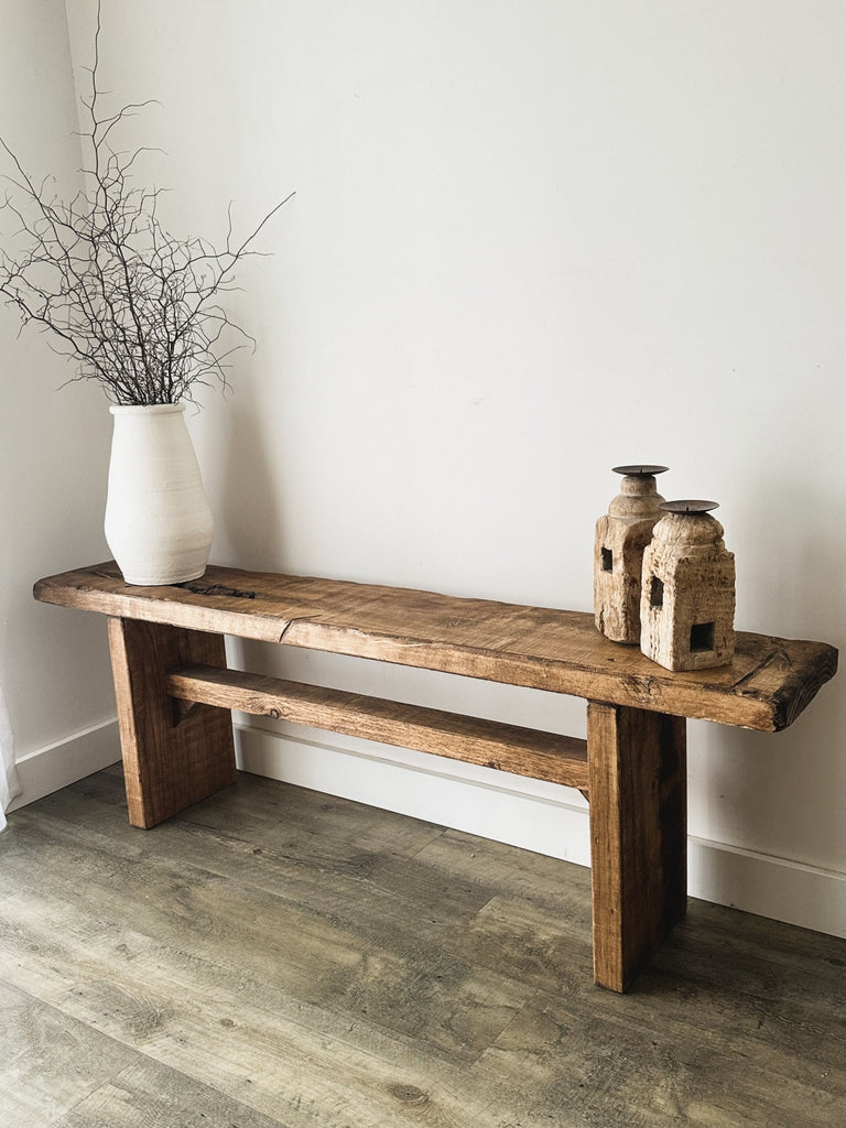 Rustic Wooden Bench - BHM Home