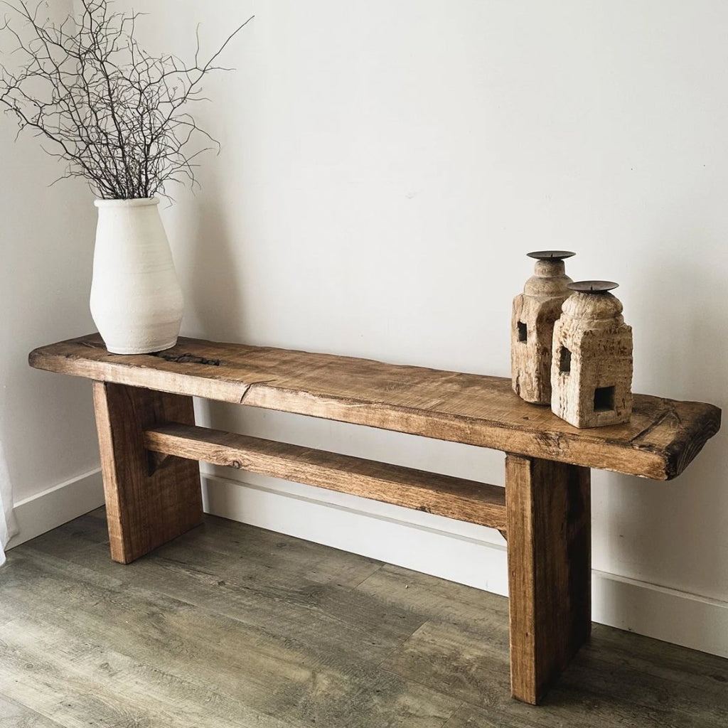 Rustic Wooden Bench - BHM Home