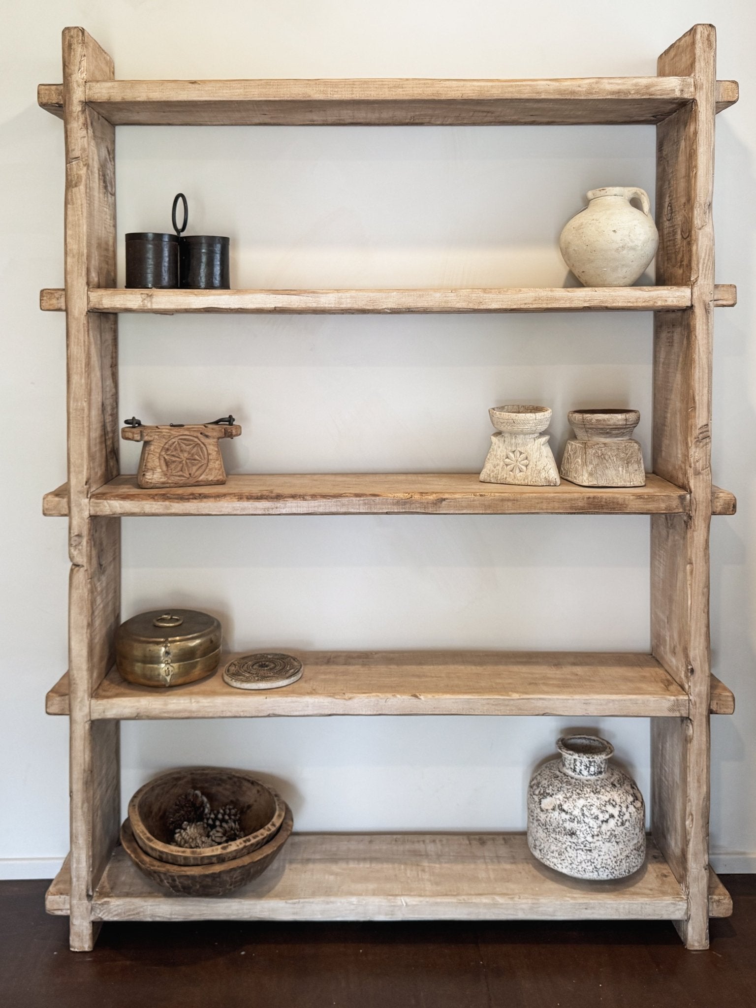 Rustic Wooden Bookshelf - BHM Home