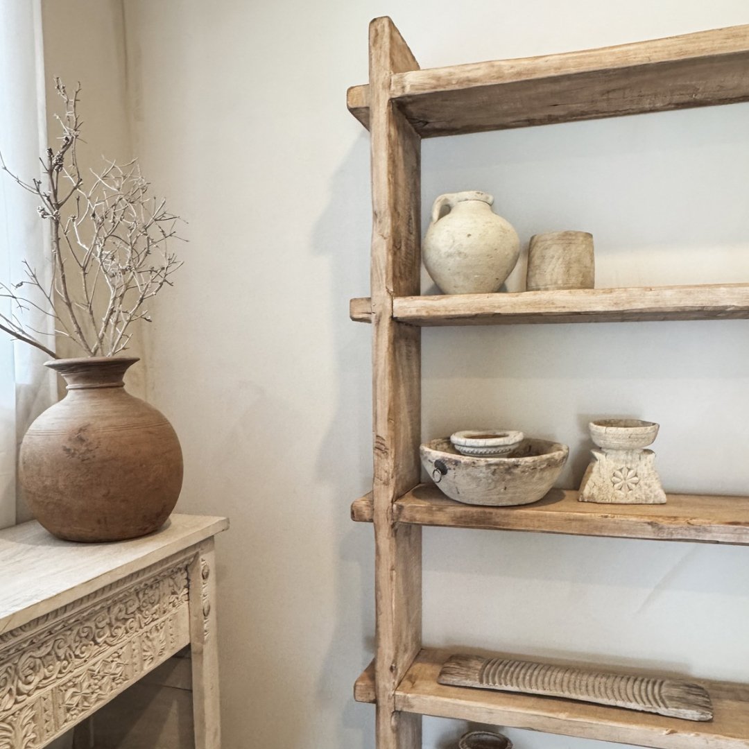 Rustic Wooden Bookshelf - BHM Home