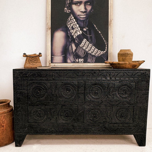 Vintage Almirah With Draws - BHM Home