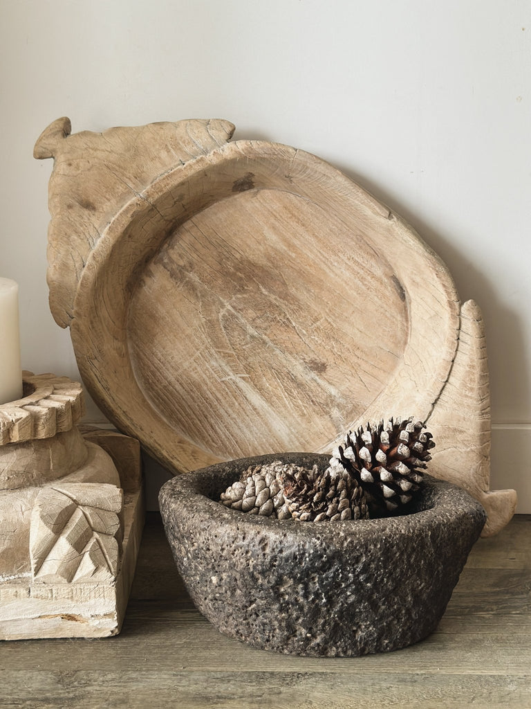 Vintage Stone Bowl - BHM Home