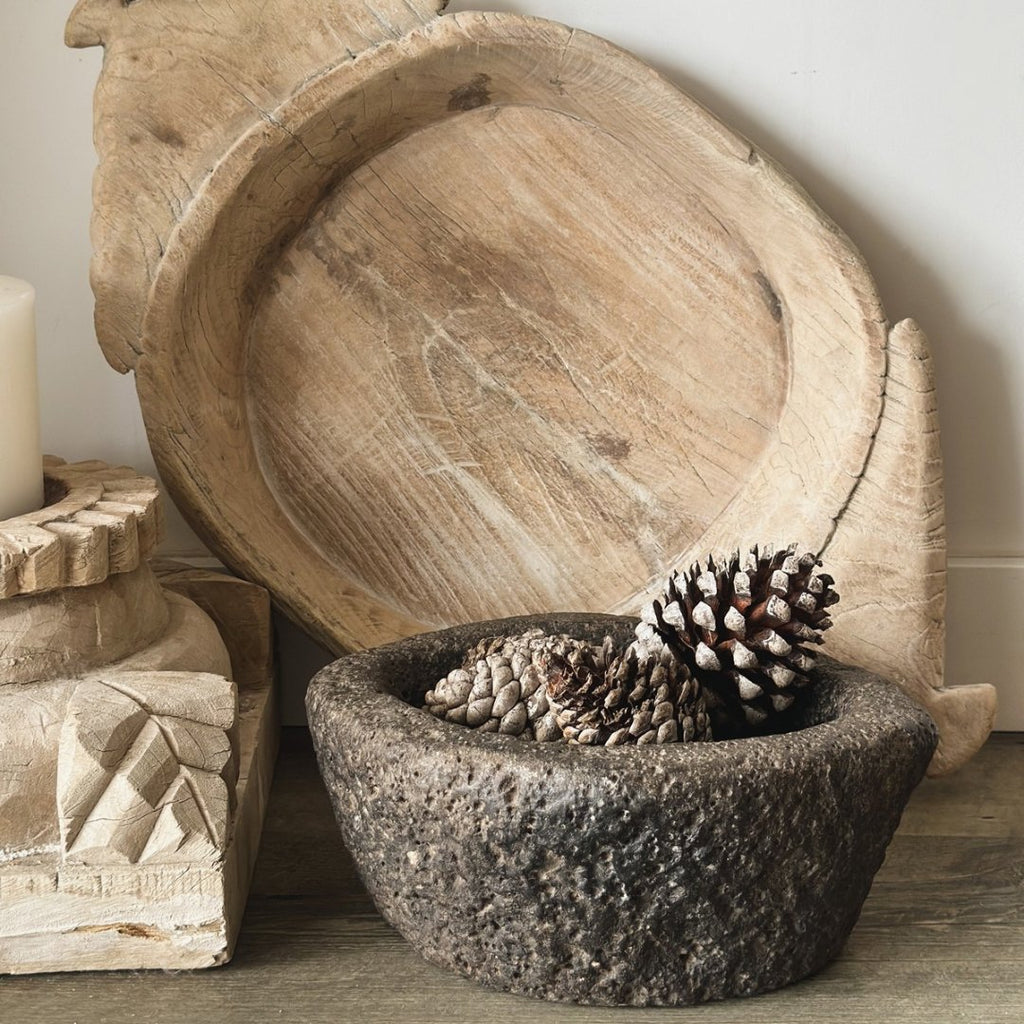 Vintage Stone Bowl - BHM Home