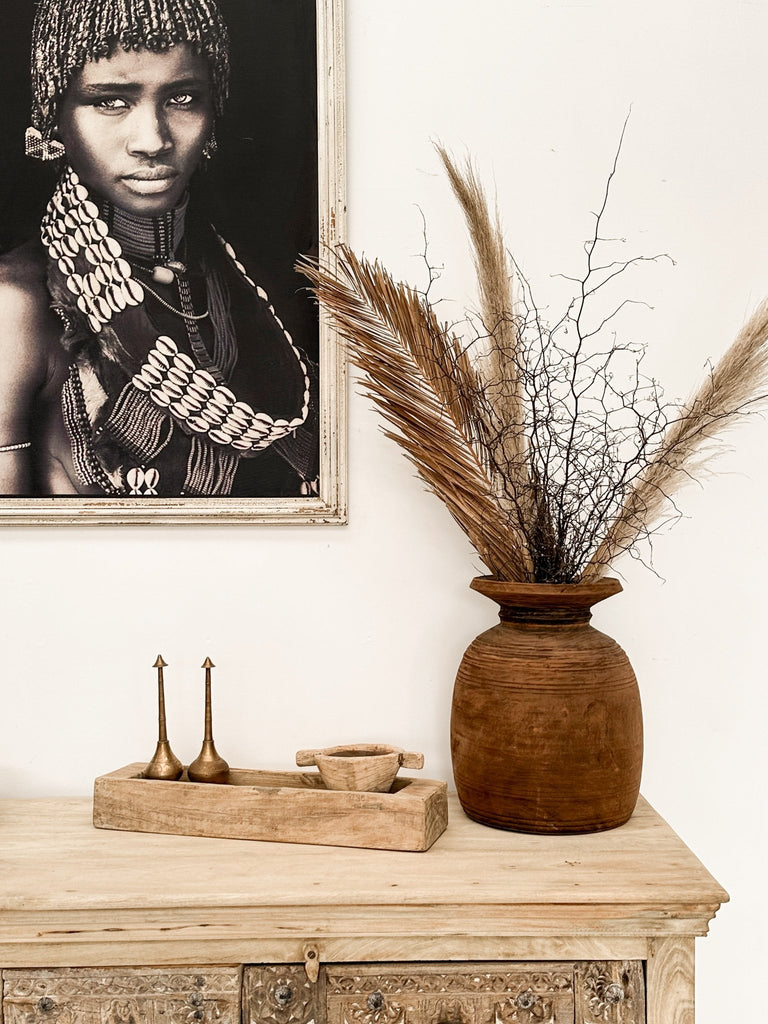 Vintage Wooden Tray - BHM HomeBowls and Trays