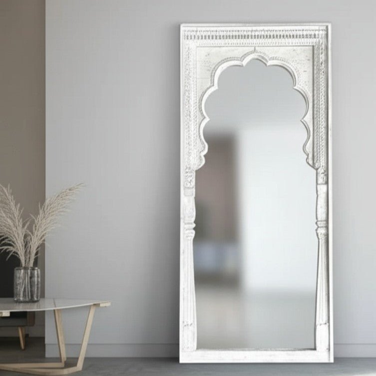 Whitewash Arch Mirror - BHM HomeMirrors and Doors