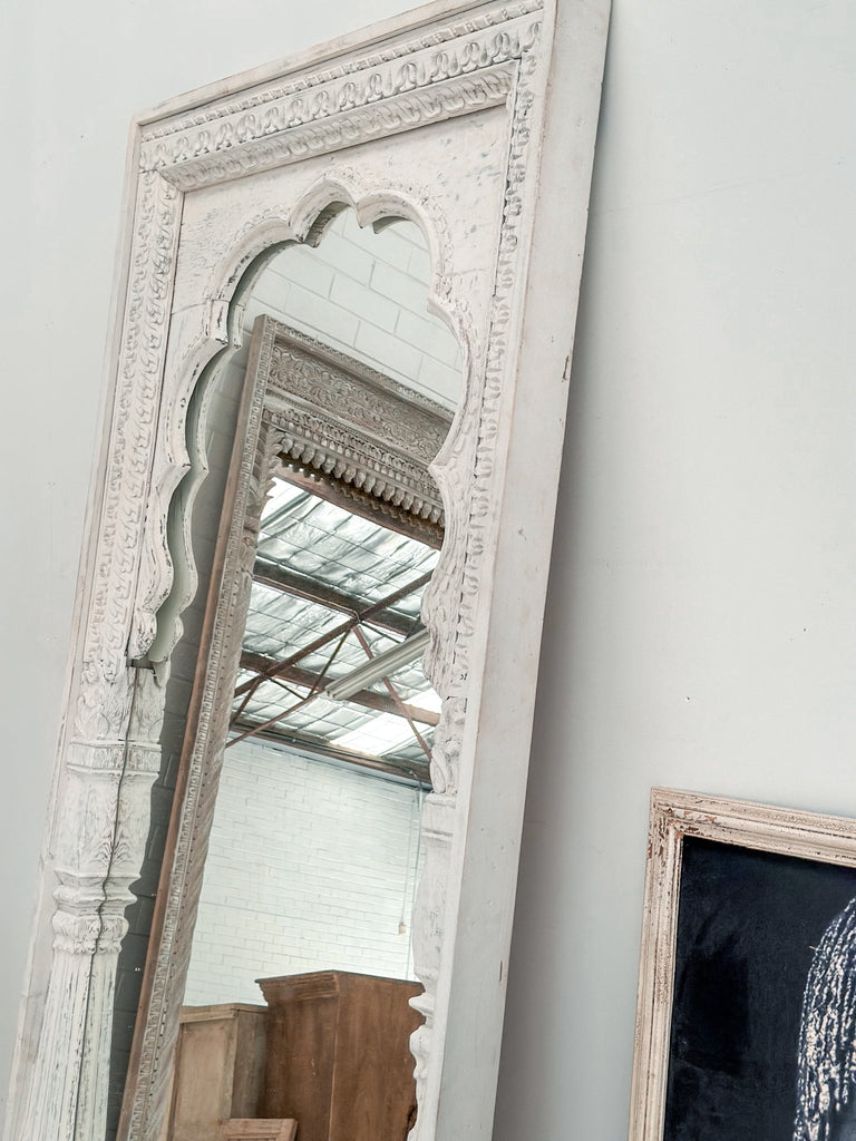 Whitewash Arch Mirror - BHM Home